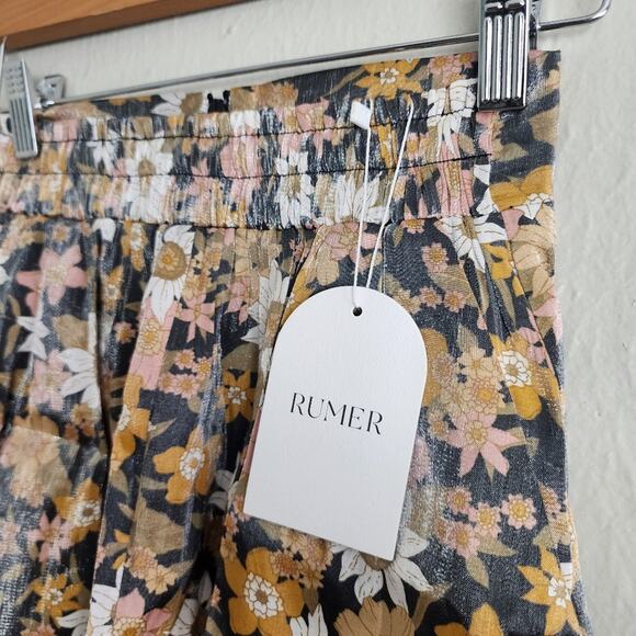 NEW Rumer The Label Paloma Floral Print High Waist Shorts - Picture 8 of 13